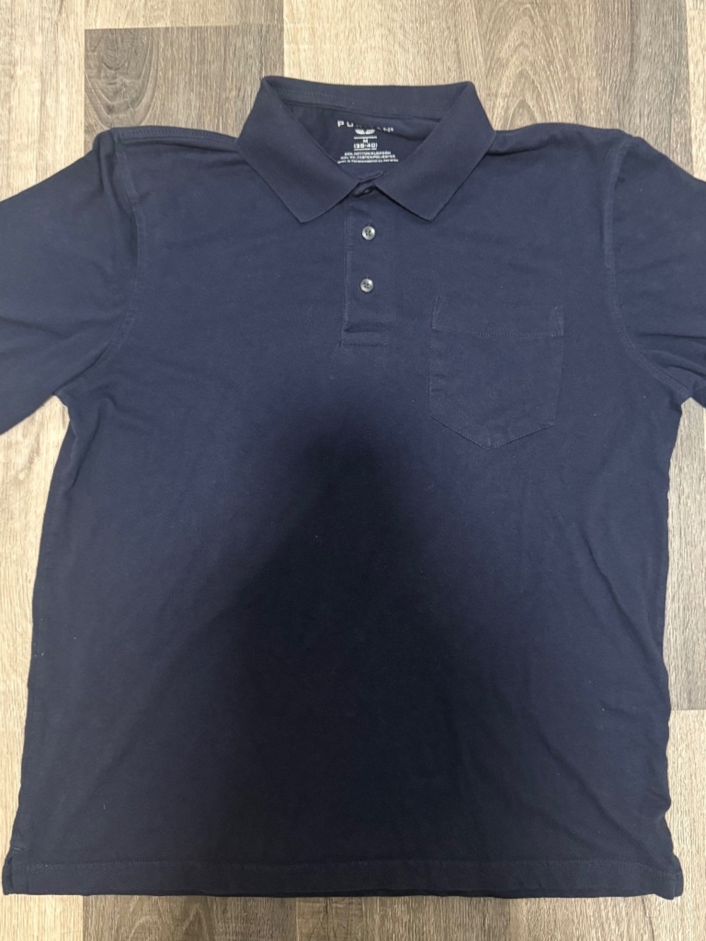 Blue puritan polo